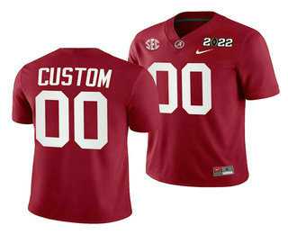 Mens Alabama Crimson Tide ACTIVE PLAYER Customized 2022 Patch Red College Football Stitched Jersey